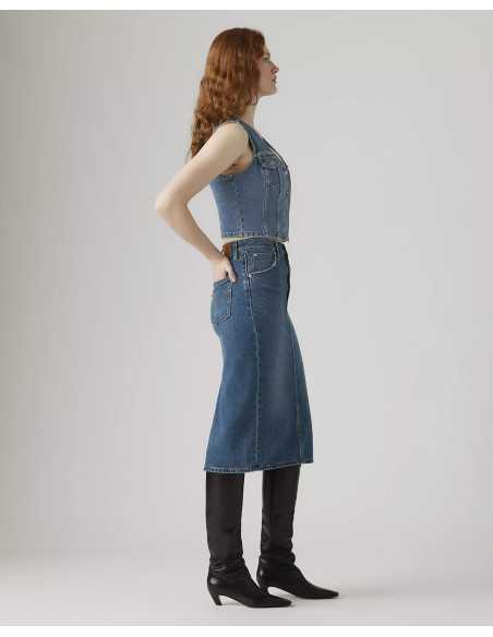 Falda larga vaquera abertura trasera LEVI'S modelo 001VH0006