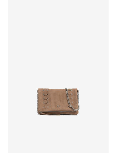 Bolso cadena plateada cremallera ojales TIFFOSI modelo 10065715