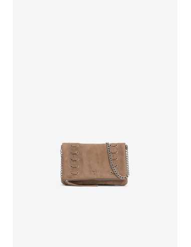 Bolso cadena plateada cremallera ojales TIFFOSI modelo 10065715