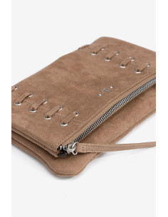 Bolso cadena plateada cremallera ojales TIFFOSI modelo 10065715 2