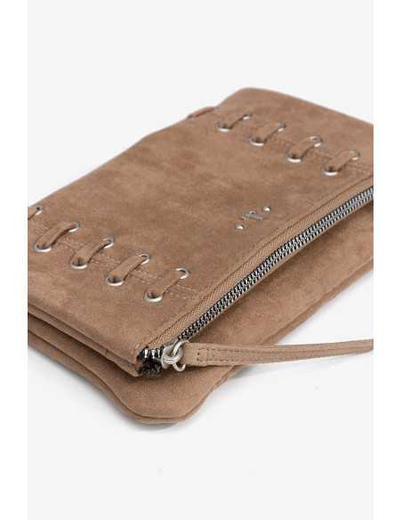 Bolso cadena plateada cremallera ojales TIFFOSI modelo 10065715