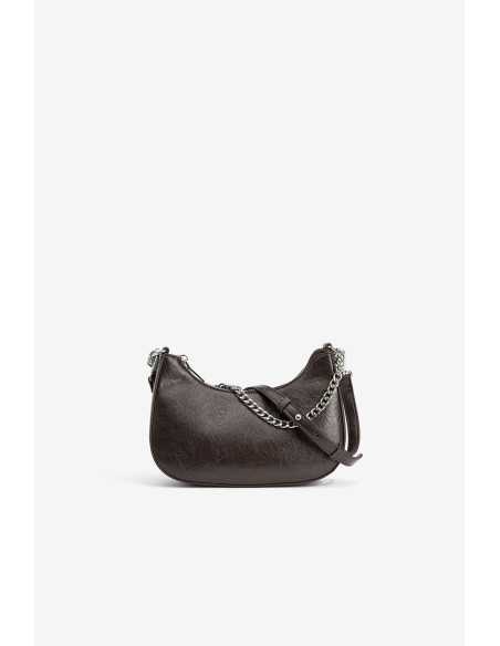 Bolso bandolera cadena plateada cremallera TIFFOSI modelo 10066564