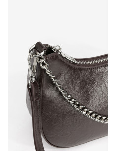 Bolso bandolera cadena plateada cremallera TIFFOSI modelo 10066564 2