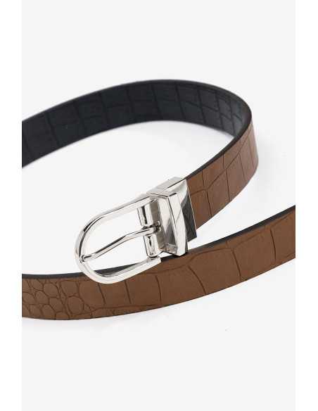 Cinturón fino reversible hebilla metálica TIFFOSI modelo 10057601