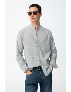 Camisa manga larga lino cuello panadero TIFFOSI modelo 10065696