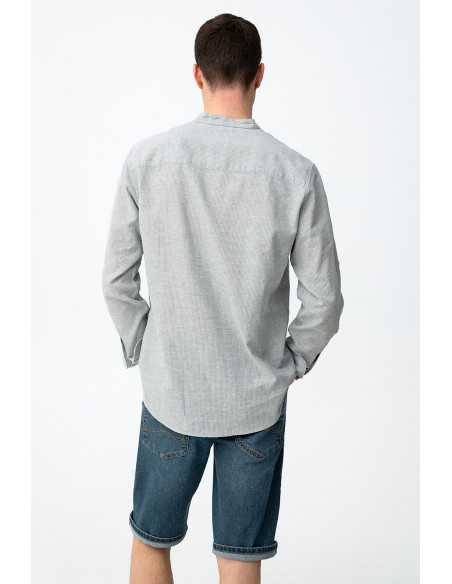 Camisa manga larga lino cuello panadero TIFFOSI modelo 10065696