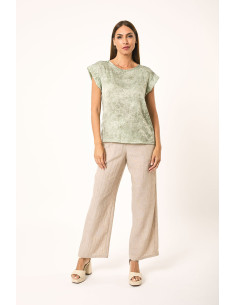 Blusa manga corta brillo LYLU modelo S2687117