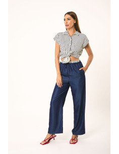 Pantalón largo ancho botones LYLU modelo S2629114