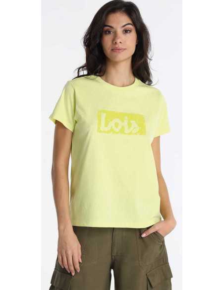 Camiseta manga corta anagrama degradado LOIS modelo 42347-2904