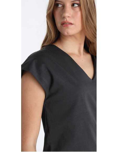 Vestido largo cuello pico LOIS modelo 44880-2935