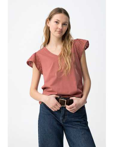 Camiseta manga corta agujeros cuello pico TIFFOSI modelo 10064849