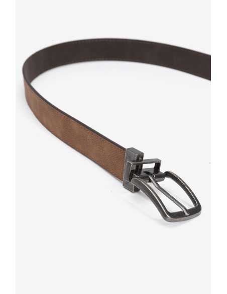 Cinturón reversible hebilla plateada TIFFOSI modelo 10065296
