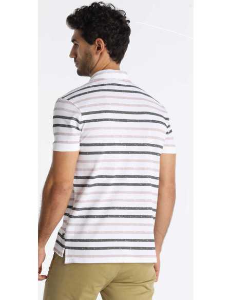 Polo manga corta rayas difuminadas LOIS modelo 13329-3587/401
