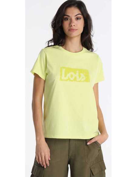 Camiseta manga corta anagrama difuminado LOIS modelo 42347-2904