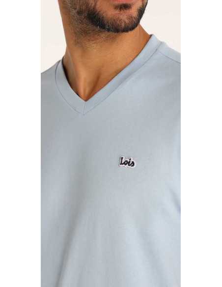 Camiseta manga corta cuello pico LOIS modelo 15724-3321