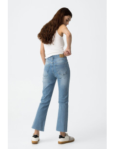 Pantalón vaquero tiro alto bajo ancho modelo megan_59 TIFFOSI modelo 10063322 2