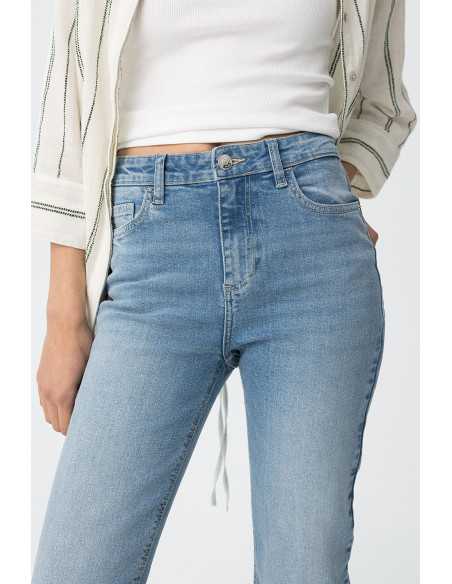 Pantalón vaquero tiro alto bajo ancho modelo megan_59 TIFFOSI modelo 10063322
