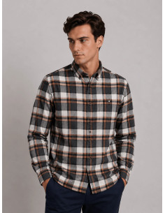 Camisa manga larga cuadros franela YELLOW SKIN modelo 1461