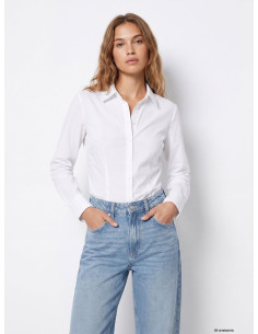 Camisa manga larga blanca lisa entallada TIFFOSI modelo 10066919