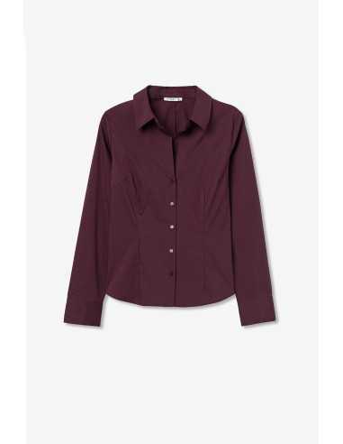 Camisa manga larga berenjena lisa entallada TIFFOSI modelo 10066919