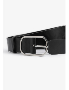 Cinturón liso hebilla plateada TIFFOSI modelo 10057430 2