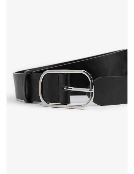 Cinturón liso hebilla plateada TIFFOSI modelo 10057430