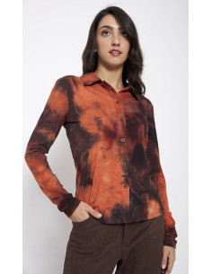 Camisa manga larga estampada botones LYLU modelo A2687107