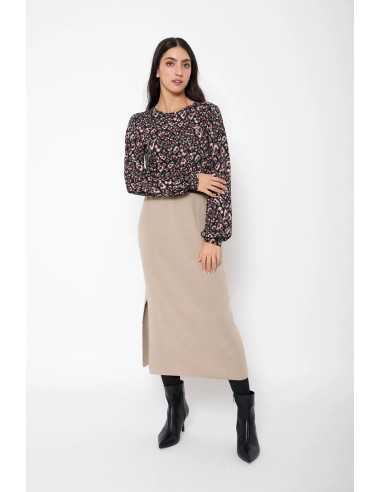 Falda larga lisa punto LYLU modelo A2628103