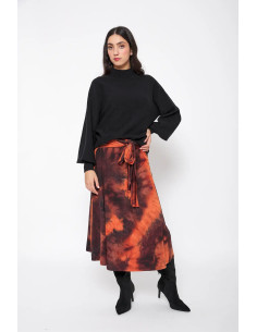 Falda larga estampada LYLU modelo A2628112