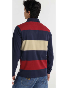 Polo manga larga franjas color LOIS modelo 133313599 2