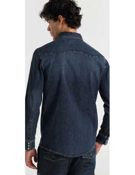Camisa vaquera manga larga bolsillos LOIS modelo 144969061
