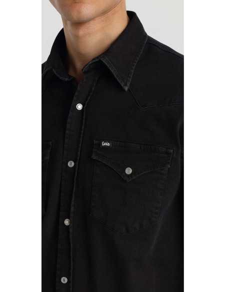 Camisa manga larga vaquera botones metálicos LOIS modelo 144969114
