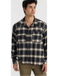 Camisa manga larga cuadros bolsillos LOIS modelo 146039028