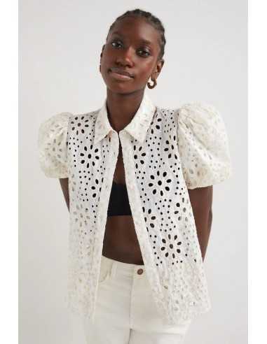 Camisa manga corta calada lentejuelas DESIGUAL Modelo: 22SWCW09